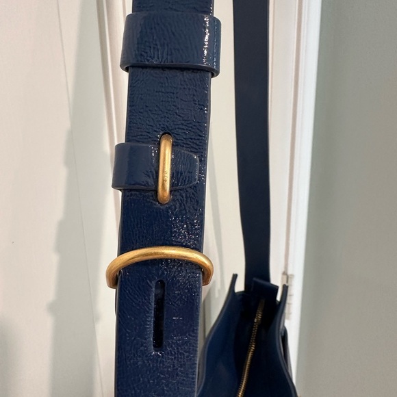 Tory Burch GEMINI LINK PATENT CROSS-BODY Midnight Swim Patent Leather - Picture 4 of 10